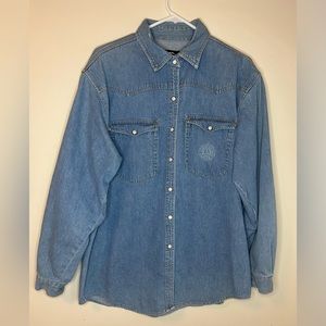 Authentic Harley Davidson Jean Button Down Shirt